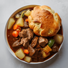 Beef & Bison Stew with Bannock 