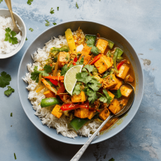 Thai Coconut Tofu Veg Curry 