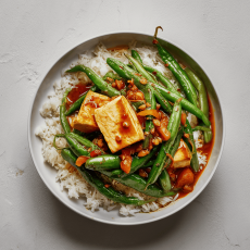 String Bean & Tofu Adobo 